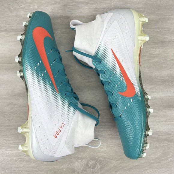 Nike Vapor Untouchable 3 Pro Teal Orange Miami Dolphins Mens Size 13 AO3021-103 main image 8